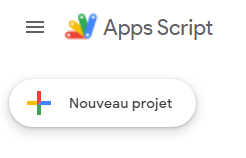 Comment créer un nouveau projet Google Apps Script